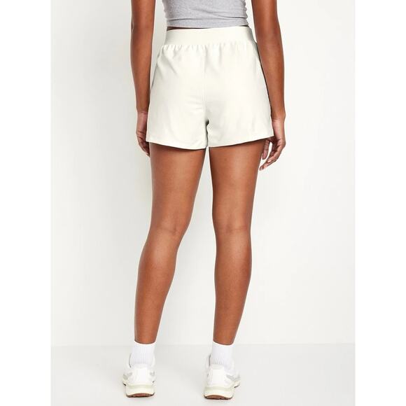 NWT Old Navy High Waisted PowerSoft Shorts White 3" inseam Women's Size XXL - Picture 9 of 11